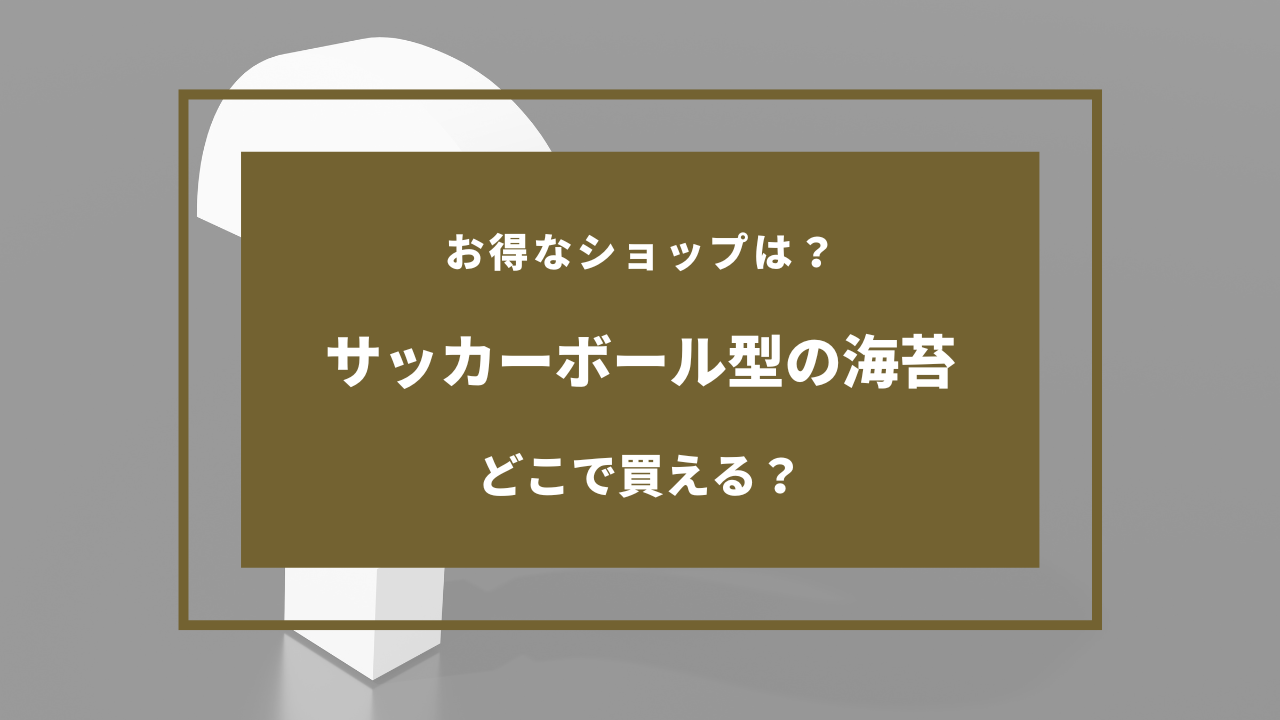 サッカーボール 海苔 どこに売ってる